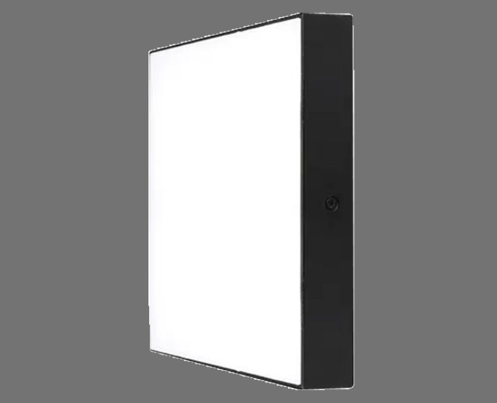 Luno LED Surface Panel Trimless Square Black Body